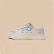 Cute Girls' Sneakers Lace-up Low-top White Shoes