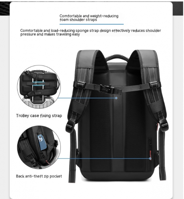 Travel Backpack Men's Business Multifunction Computer Bag Vacuum Compression Large-capacity Backpack