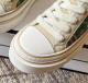 Women's Fashion Casual Color Matching Canvas Shoes