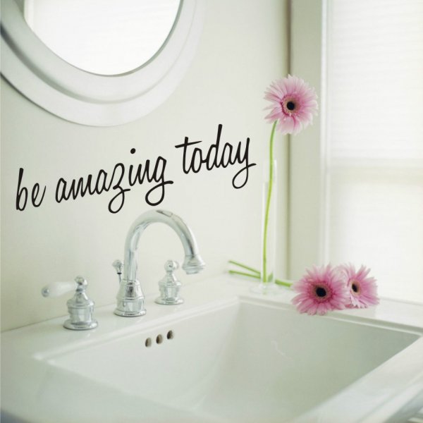 Be Amazing Today Glass Stickers Wall Stickers Carved Stickers PVC