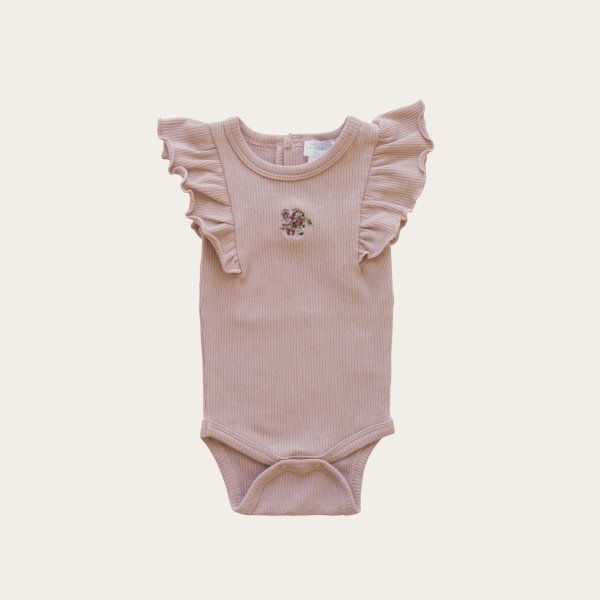 Rose Grey Embroidered Knitting Collection Baby Kids Clothing