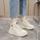 Round Toe Shoes Platform Height Increasing Casual Sneakers