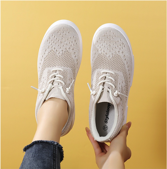 Mesh Breathable Canvas Shoes Block Couple Shoes