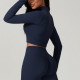 Zipper Tight Long Sleeve Yoga Wear