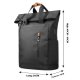 Men's Side Closure Leisure Commute Travel Curved Edge Backpack