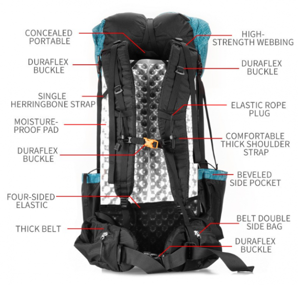 Large Capacity Rock Travel Hiking Camping Shoulders