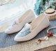 Antique Stylish Low Heel Women's Shoes Crane HAILANG Canvas Embroidered Cotton Shoes