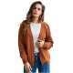 Women solid color long sleeve Slim cardigan basic daily routine cotton