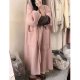 Mid-length Wool Overcoat Coat Women's Outer Wear Turtleneck Knitting Sweater Cardigan