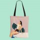 Matisse style canvas shoulder bag