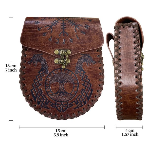 Renaissance PU Leather Waist Purse COSPLAY Photography Props