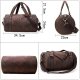 Leather travel bag