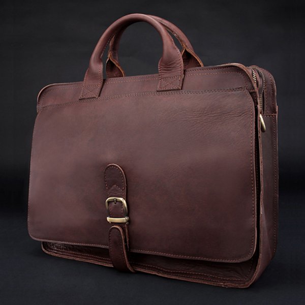 Fashion Genuine Leather Men's Briefcase