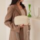 Solid Color Messenger Bag Women's Wide Shoulder Strap Shoulder Bag Small Square Bag