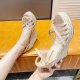 Women's Wedge Super High Heels Platform Hemp Rope Woven Peep Toe Sandals