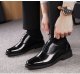 Genuine Leather Three-joint Men's Business Casual Formal Wear Leather Shoes