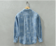 Jacquard Color Matching Casual Denim Long-sleeved Shirt Men's Loose Shirt Coat