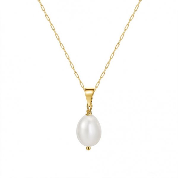 Natural Freshwater Pearl Baroque Oval