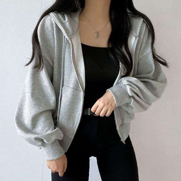 Niche Casual Hoodie With Drawstrings Design Loose Small Long Sleeve