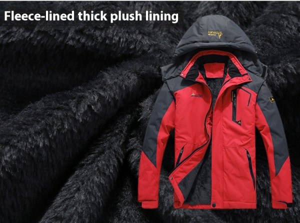 Female Shell Jacket Plus Size Fleece-lined Thicker Windproof Riding