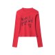 European And American Love Letter Sequin Embroidery Long Sleeve