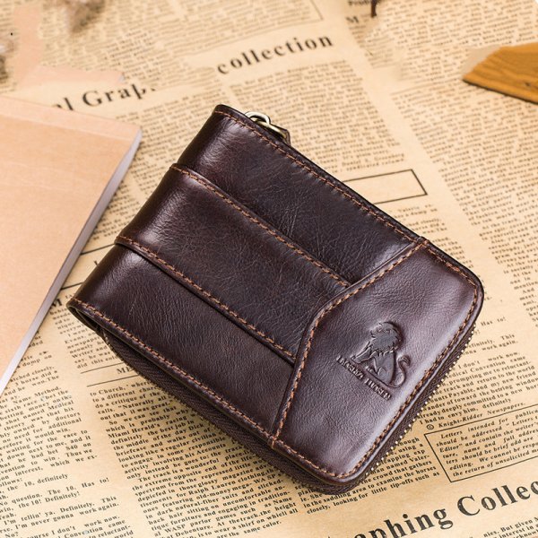 Cowhide Men's Wallet First Layer Cowhide Money Change