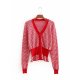 Women solid color short-sleeved cardigan daily, round neck cotton