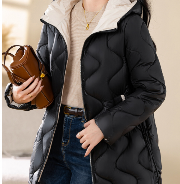 Winter Disposable Cotton-padded Coat For Women Padded Down Jacket Korean Style Mid-length Warm Jacket For Women