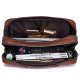 Leather Men's Business Briefcase Multifunctional