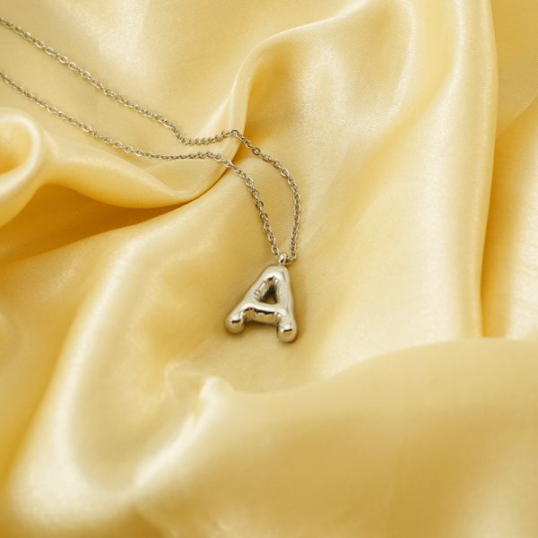 Fashion Letter Necklace Female Stainless Steel