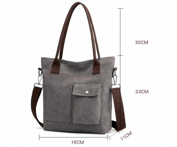 New single-shoulder bag Korean simple fashion women's single-shoulder bag large capacity portable cross-body canvas bag