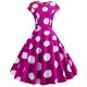 Female vintage dress, dot print