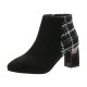 Chunky Heel Ankle High Heels Women's Pointed-toe Boots British Style Short Boots