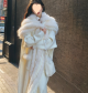 Idle Style Large Lapel Sweater Coat Long Elegant Knitted Cardigan