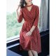 Women Daily Fashion Dress, Polka Dot V-neck