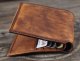 Whistleblower Wrinkled First Layer Cowhide Hand Dyed Short Wallet Retro Fashion