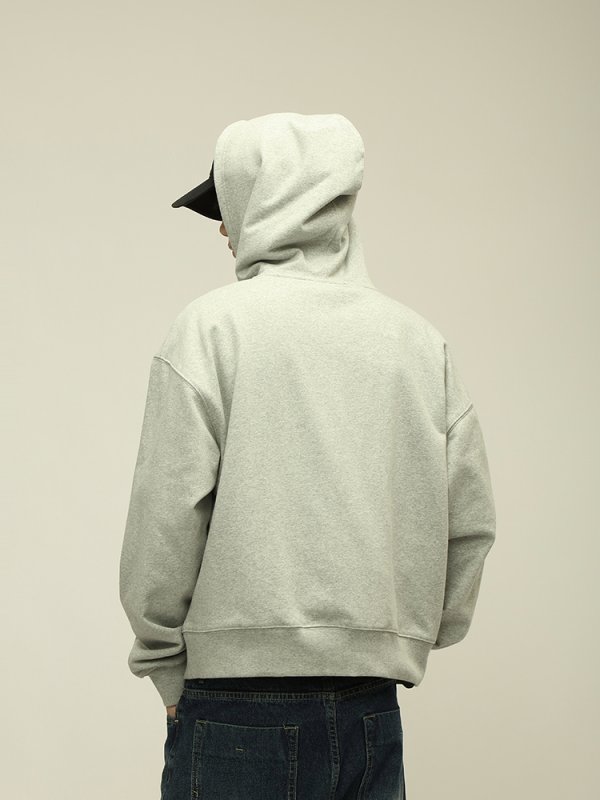 Brushed Basic Solid Color Short Hoodie For Men And Women