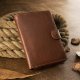 Men's Handmade Literary Vertical Leather Wallet