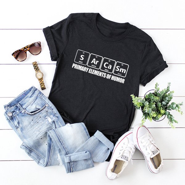 Letter cartoon short sleeve women T-shirt