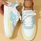 Trendy Fashion Platform Sneakers Soft Bottom Comfortable Lace-up Outdoor Casual Flat Shoes