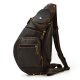 Chest Bag Men's Diagonal Bag Leather Casual Outdoor Travel Bag Shoulder Bag