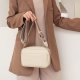 Solid Color Messenger Bag Women's Wide Shoulder Strap Shoulder Bag Small Square Bag