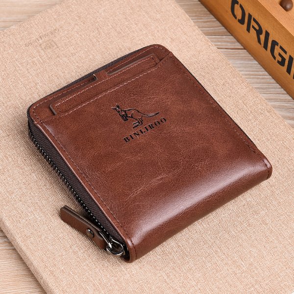 Men's Portable Multifunctional Anti-theft Brush Small Wallet