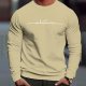 European And American Men's Letter Printing Long-sleeved Round-neck Pullover